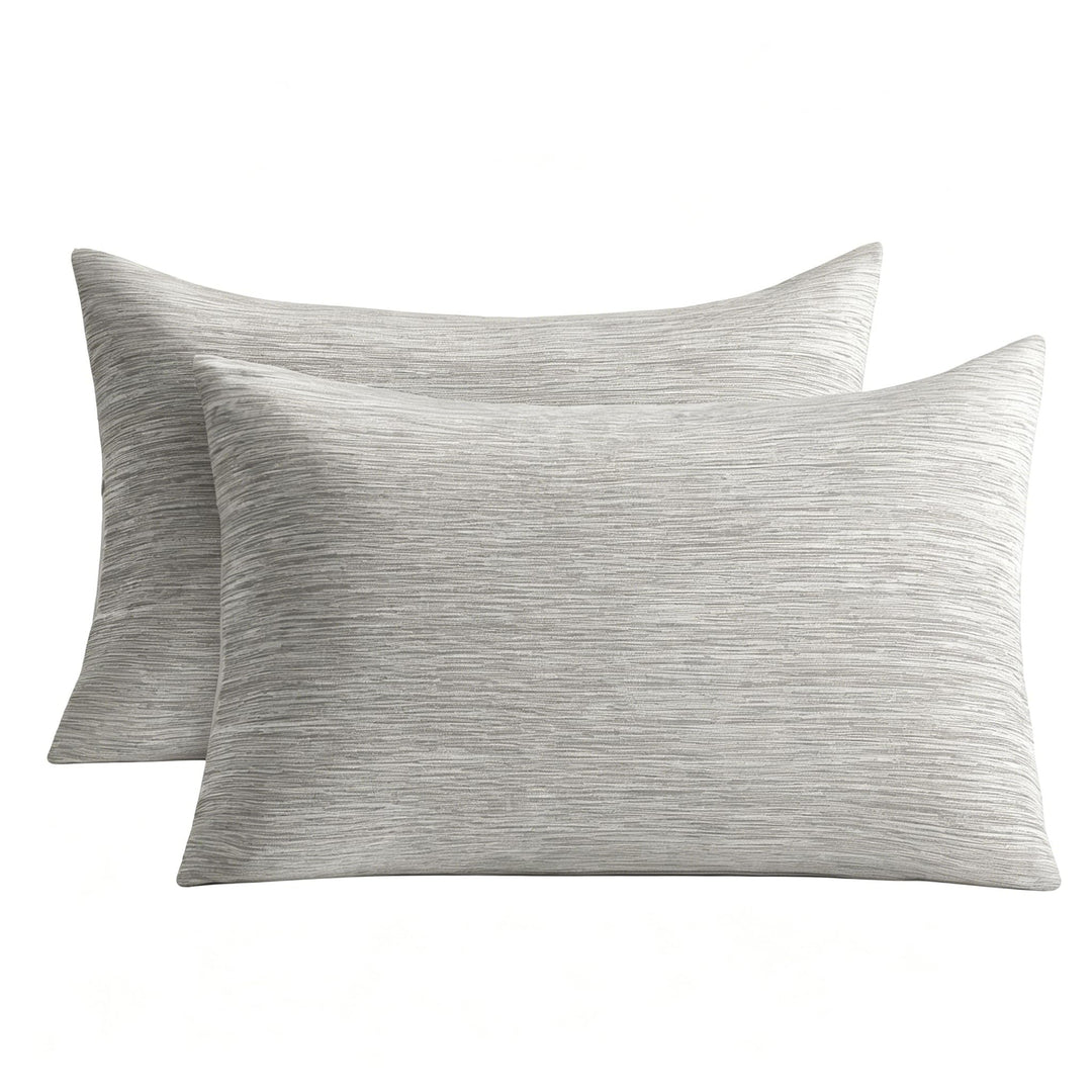 Luxear 2er Kühlender Kissenbezug 40x80cm für Nachtschweiss, Superweiche Kissenhülle, Japanische Arc-