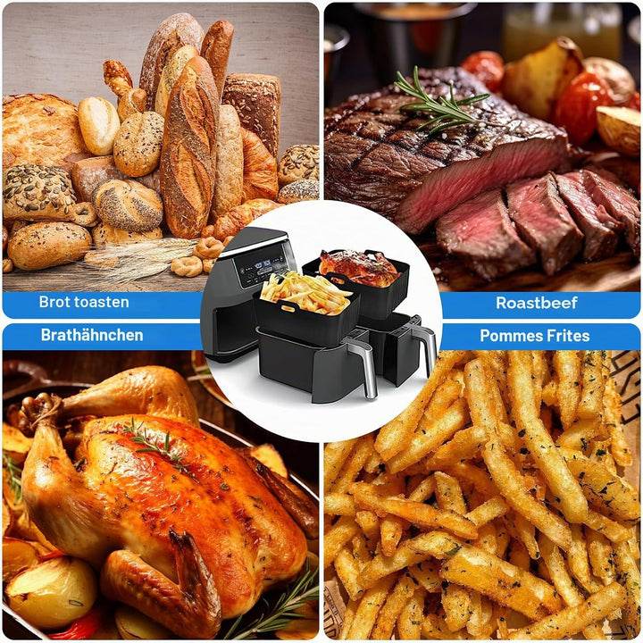 Heissluftfritteuse Zubehör, Airfryer Zubehör für Ninja Foodi Max Dual Zone Heissluftfritteuse AF300E