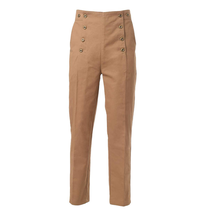 GRACEART Steampunk Gothic Herren Hose Men Lange Casual Hosen Mittelalter Kostüm Cosplay, XXL Khaki