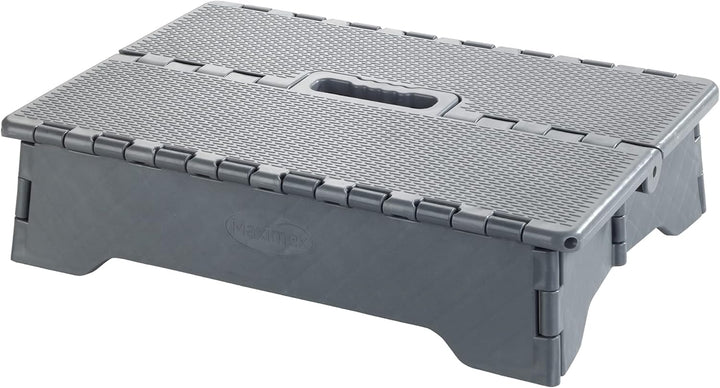 Maximex Klapp-Trittstufe Secura - Hochbelastbare Tritthocker bis 250 kg, Polypropylen, 40 x 10 x 28