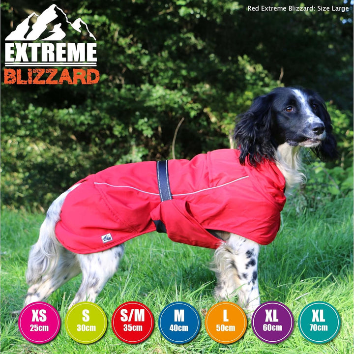 Muddy Paws Extreme Blizzard Hundemantel, 30 cm, Schwarz farblos xs, farblos xs