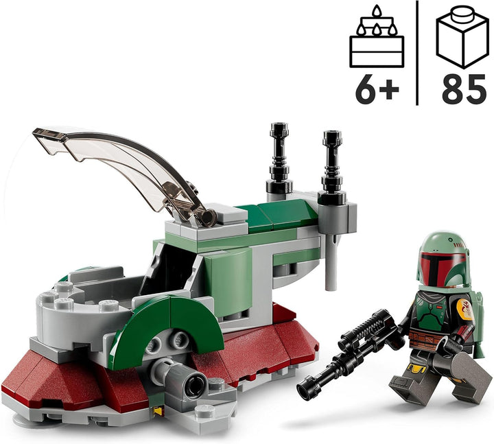 LEGO 75344 Star Wars Boba Fetts Starship - Microfighter Set, Modell aus Der Mandalorianer, baubares