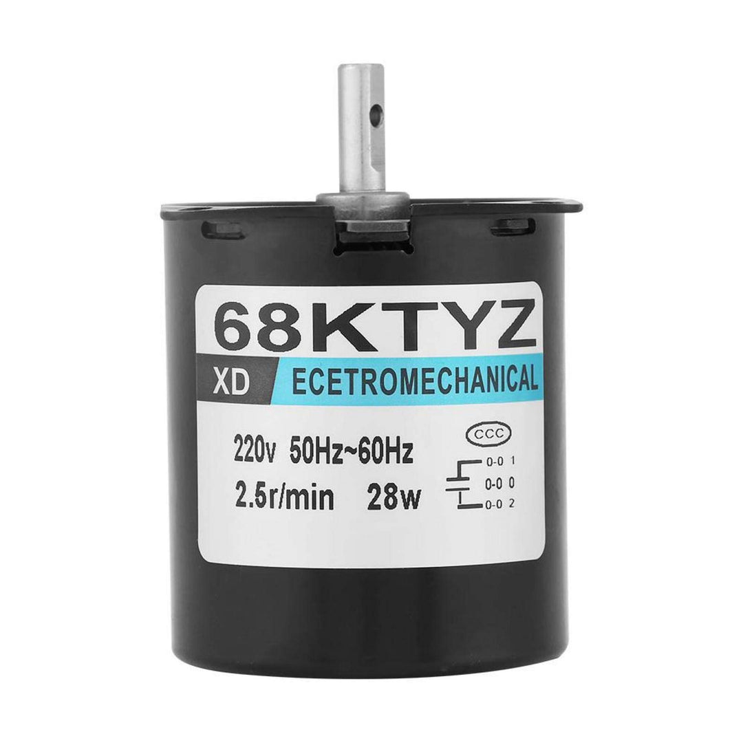 68KTYZ 2,5 U/min / 20 U/min / 30 U/min / 110 U/min 220 V Wechselstrommotor Getriebemotor Permanentma