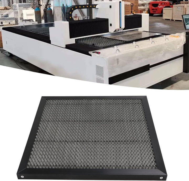 Laser-Arbeitstisch, 400 x 400 mm, Mesh-Design, Aluminiumlegierung, Waben-Arbeitsplattenplattform