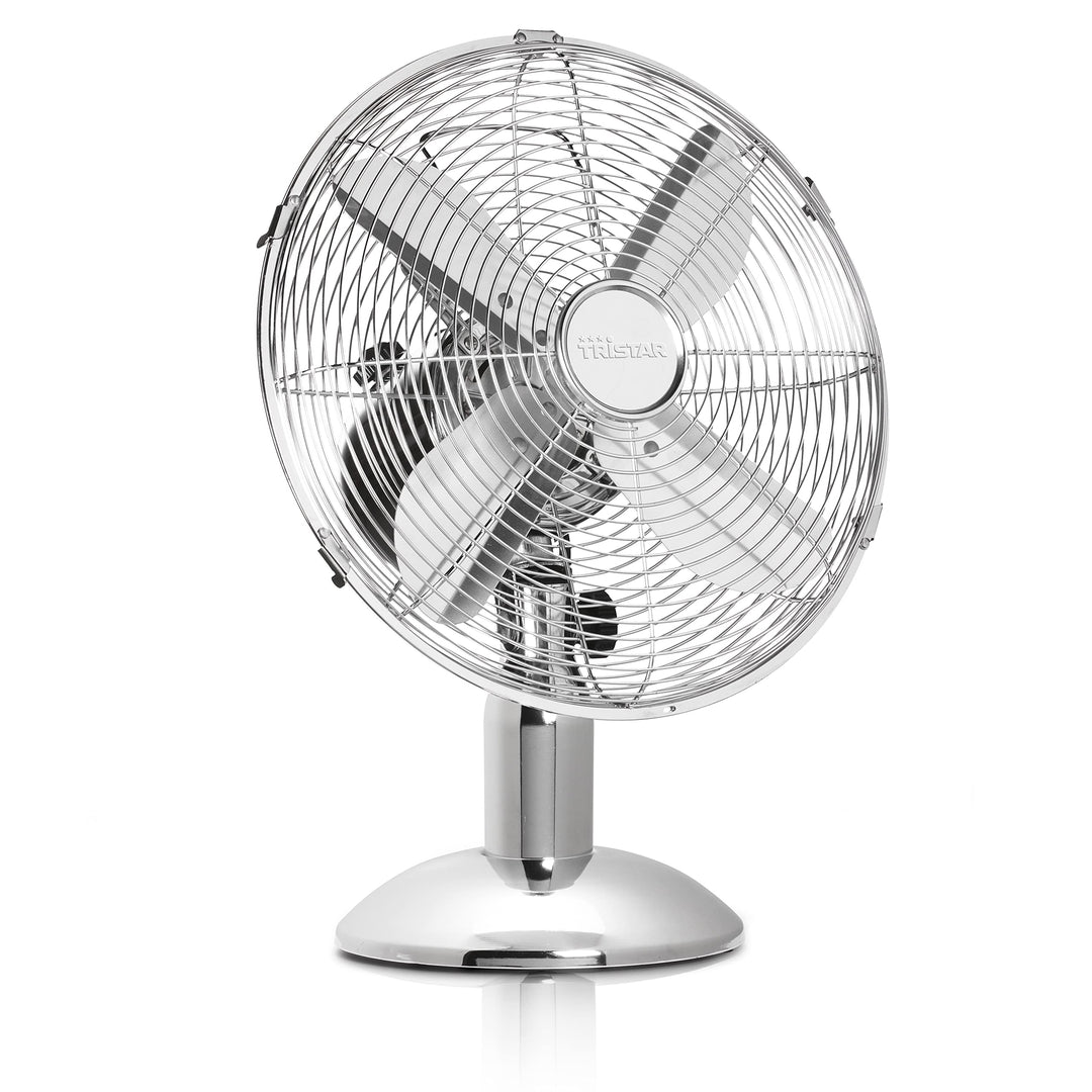 Tristar VE-5953 Tischventilator – 30 cm Durchmesser – 3 Geschwindigkeiten – 35 Watt – Metall –Silber