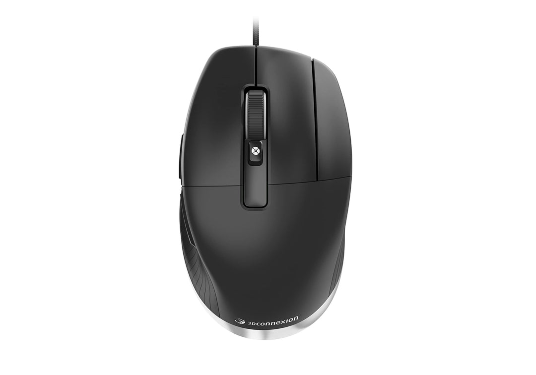 3Dconnexion CadMouse Pro (Ergonomische Maus, optisch, USB, Rechtshänder), mattschwarz Pro Single