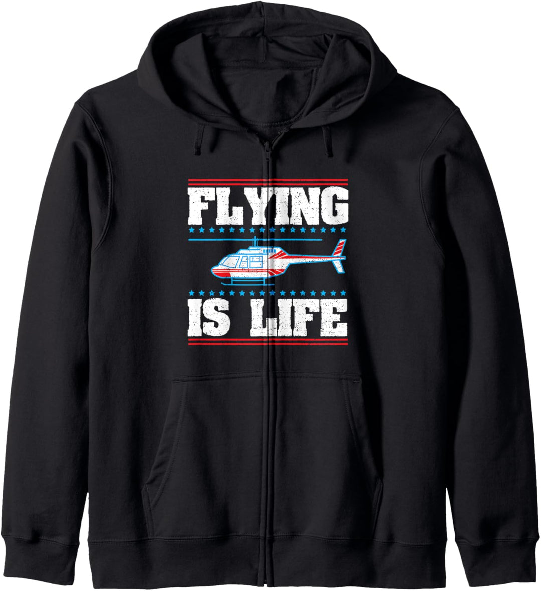 Hubschrauber: Flying Is Life - Pilot Kapuzenjacke