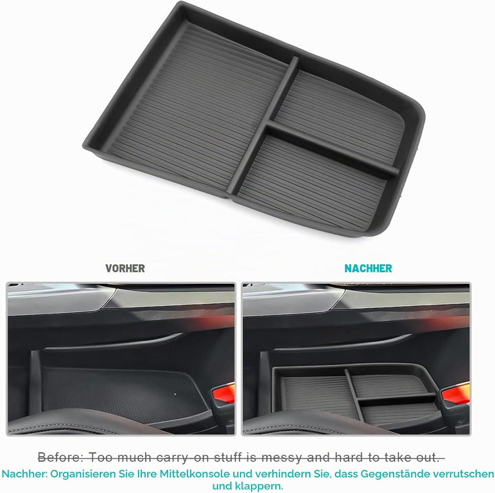 CDEFG Kompatibel mit BMW X1 iX1 U11 2022 2023 Mittelkonsole Organizer Aufbewahrungsbox X1 iX1 U11 Ha