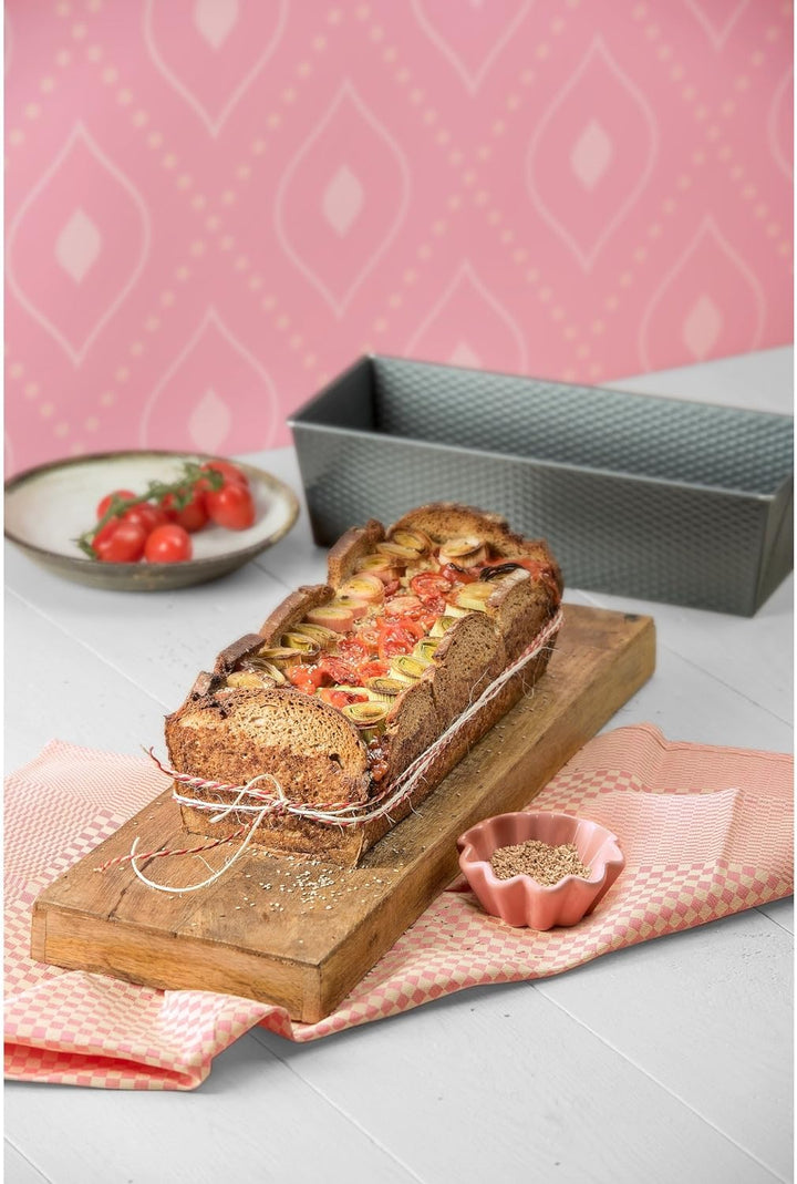 Original Kaiser Brotform 35 cm rechteckig für 1500 g Brote, Kastenform Kuchen Brote, antihaftbeschic