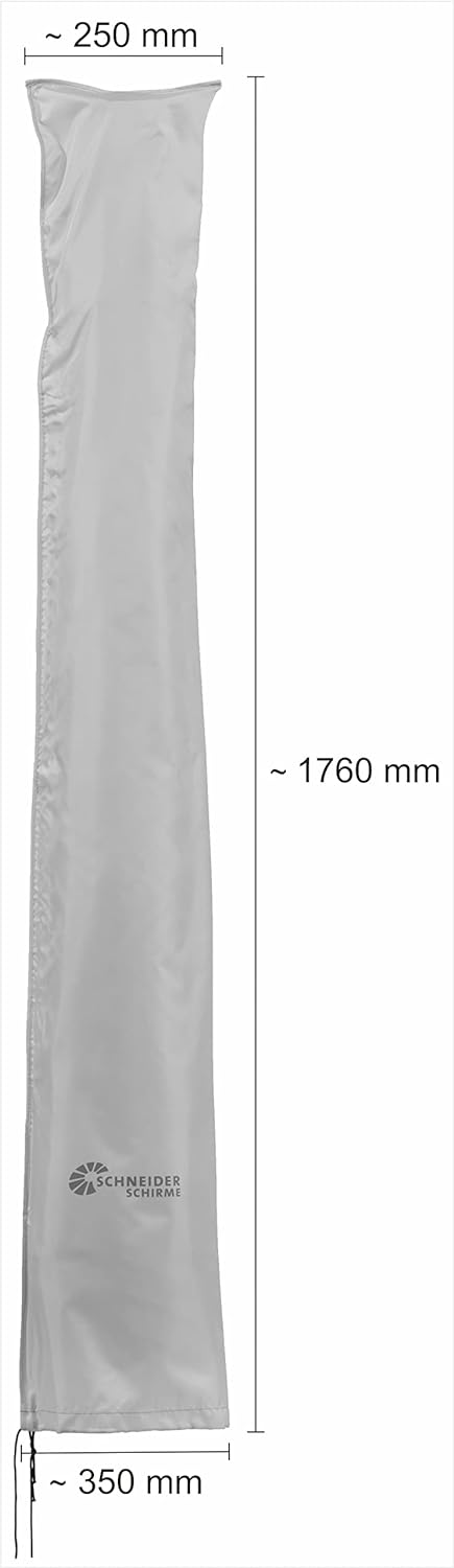 Schneider Schutzhülle für Sonnenschirme bis 300 cm Ø, 821-00, silbergrau, 177 x 26/34 cm, 0.3 kg, Gr