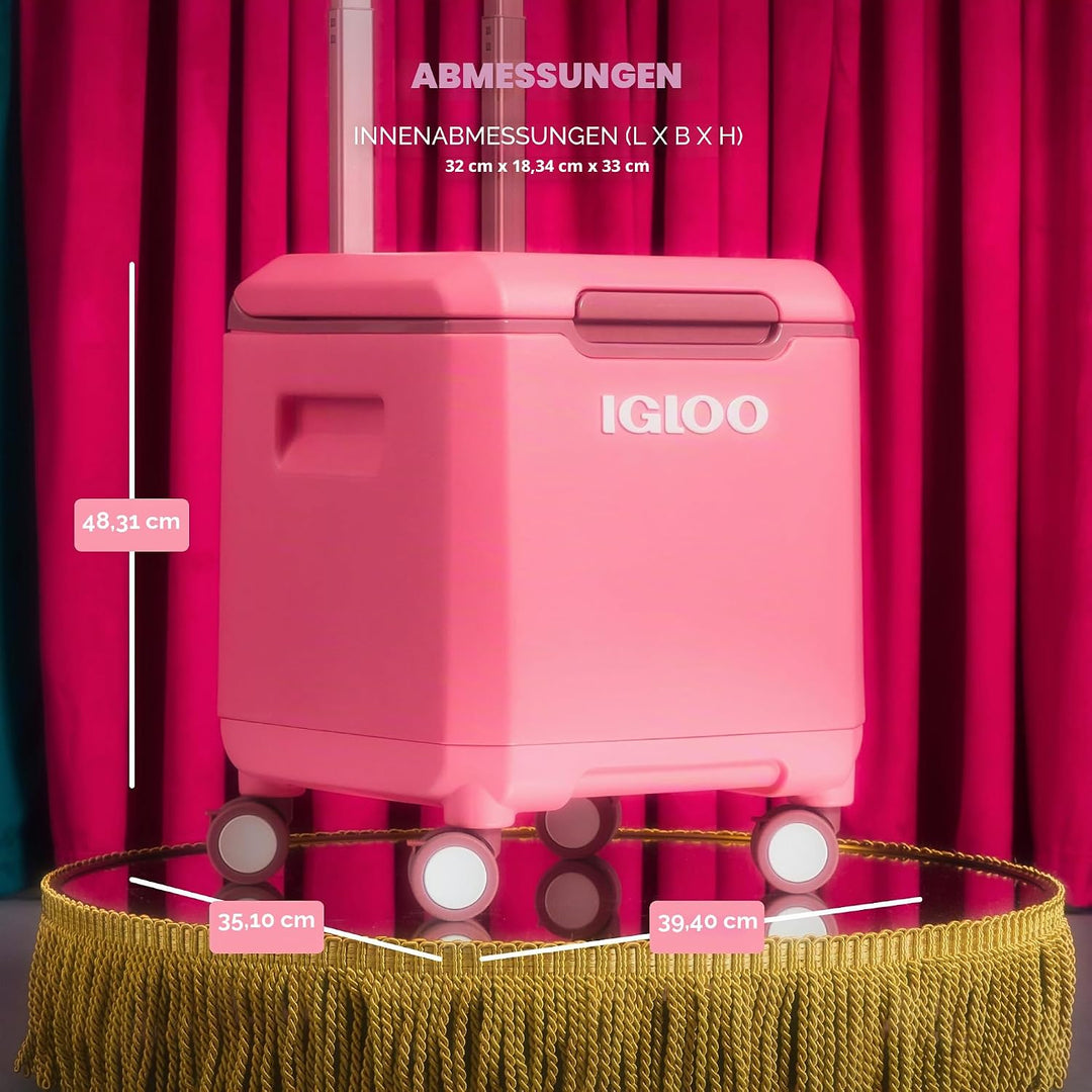 Igloo Tag Along 360 Kühler, drehbar Rosa, Rosa