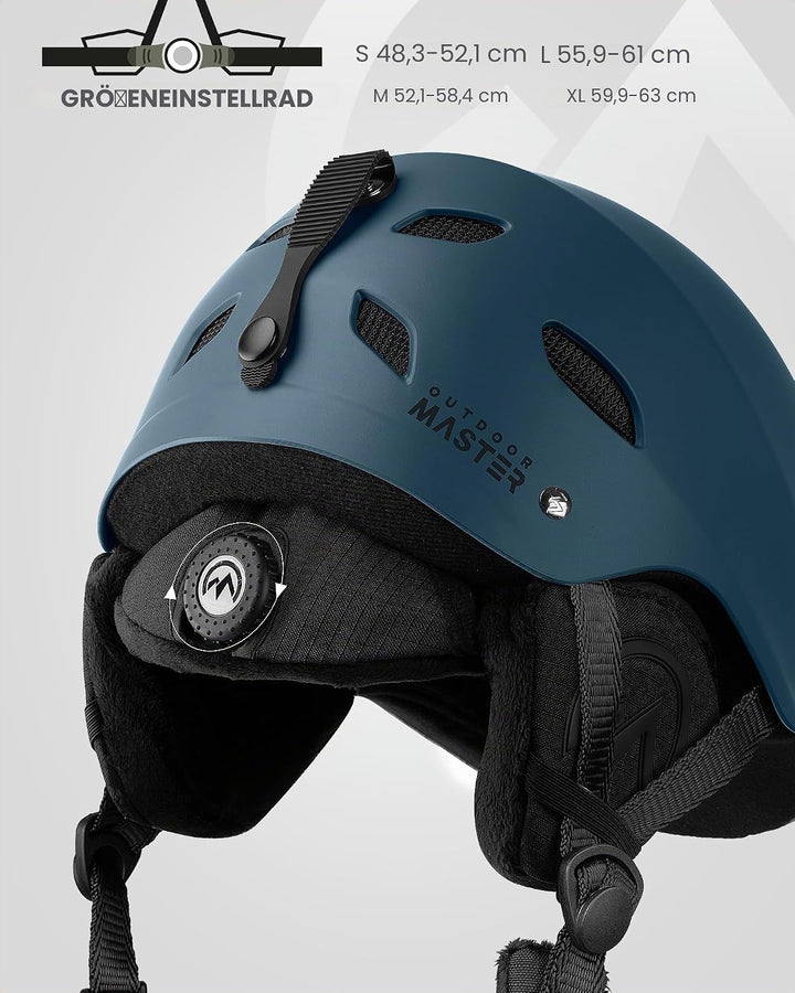 OutdoorMaster Kelvin Unisex Skihelm - Schneesporthelm für Skifahren/Snowboard mit Belüftungssystem,