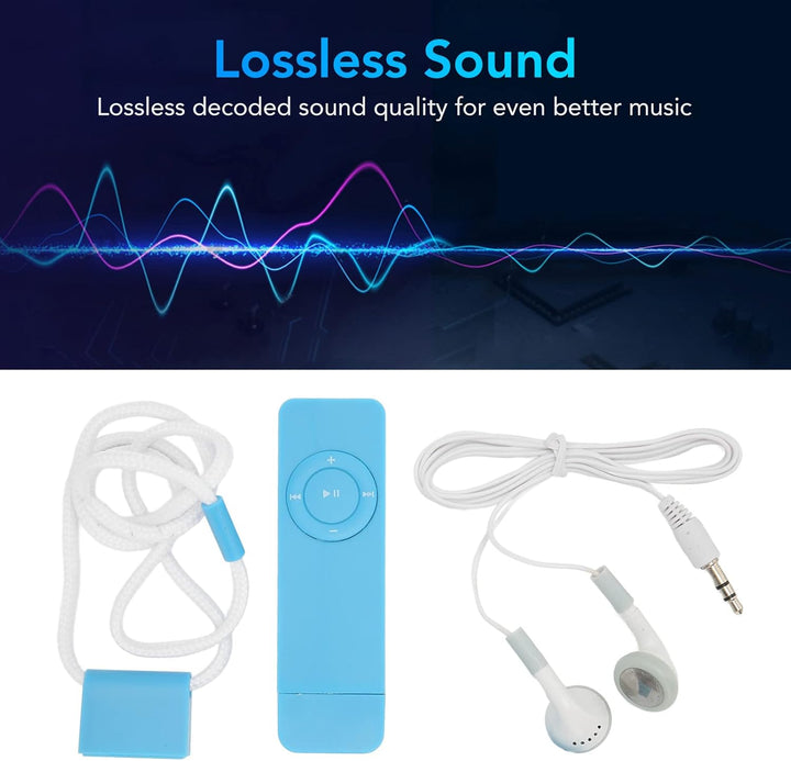 Kompakter und Tragbarer -MP3-Player, Verlustfreier Sound, Unterstützt Bis zu 64 GB für Studenten, di