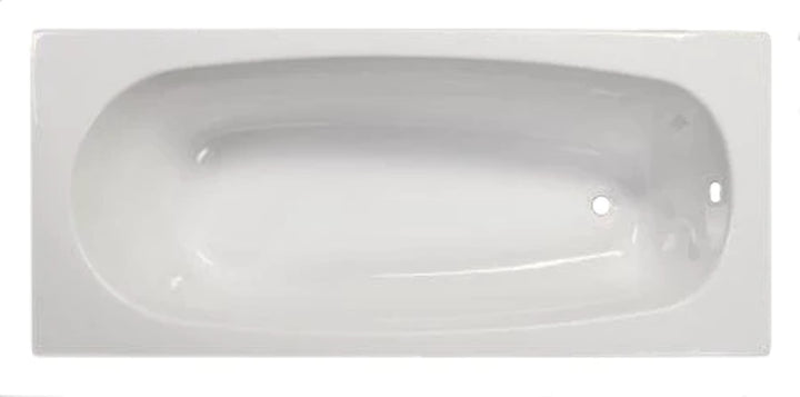 Sanotechnik Badewanne LINEA160 Weiss 120 Liter 160 x 70 x 41 cm, Acrylwanne, ergonomische Körperform