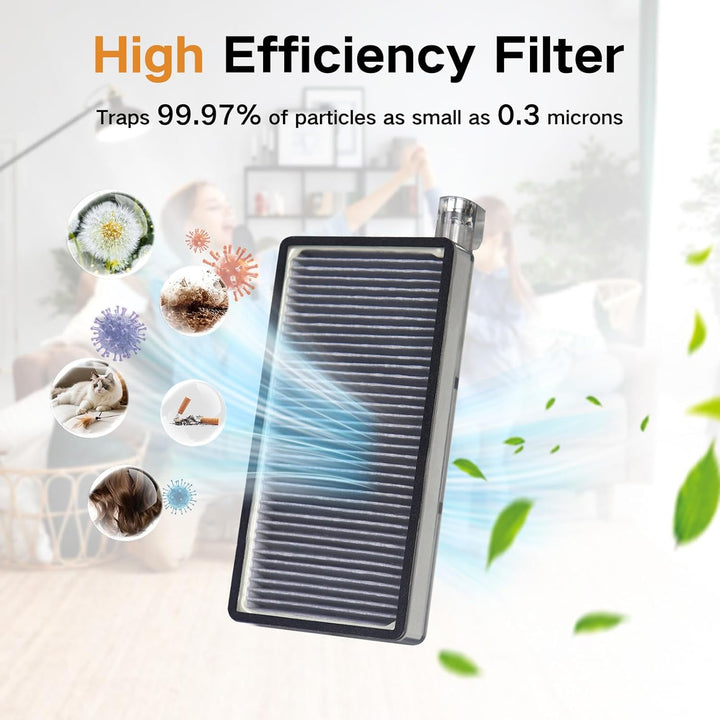 17 Stück Zubehör für Dreame Aqua10 Ultra, 1 Hauptbürste 1 Rollen-Wischtuch, 2 HEPA-Filter, 4 Seitenb
