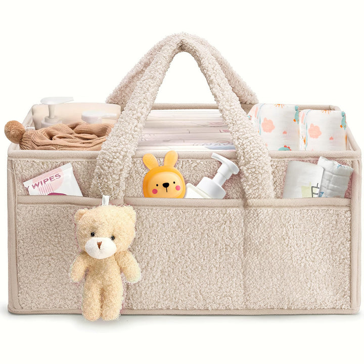 Baby Wickeltasche Organizer，Baby-Windel-Caddy Organizer für Wickeltisch，Multifunktional Tragbar Wick