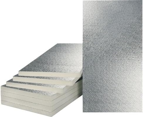 PIR/PUR Dämmplatten - 40mm Stärke, WLG 022, beidseitig alukaschiert – PU Hartschaum Isolierplatten f