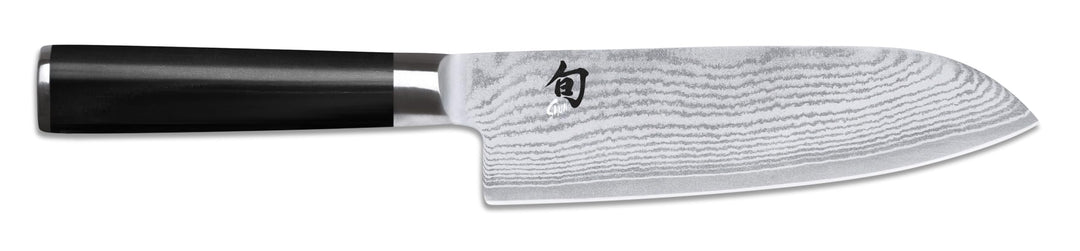 KAI Shun Classic Santoku 18 cm Klingenlänge - Damastmesser 32 Lagen VG MAX Kern - 61 (±1) HRC - Pakk