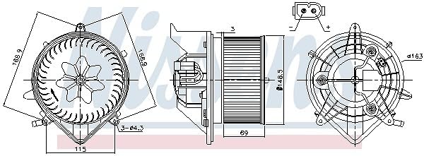 Nissens 87233 - Innenraumgebläse