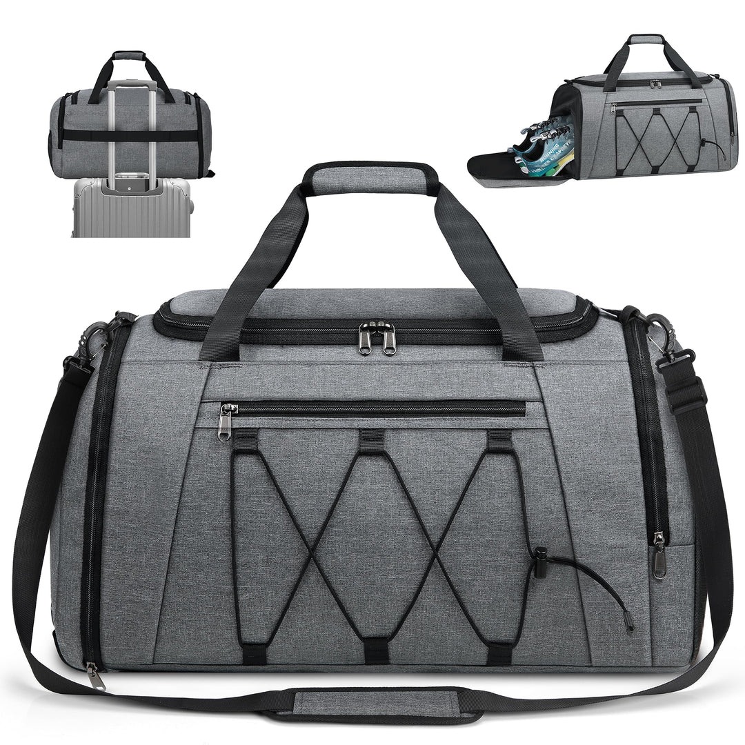 NUBILY Sporttasche Herren Damen mit Schuhfach Nassfach Wasserdicht Trainingstasche Schwimmtasche Gro