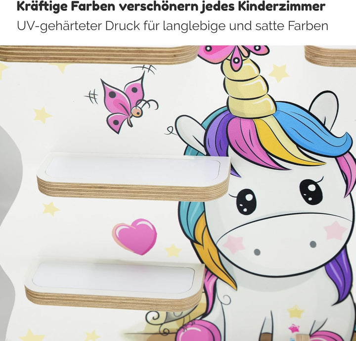 stadtecken Holzregal für Musikbox I passend für die Toniebox und ca. 35 Tonies I Perfekte Aufbewahru