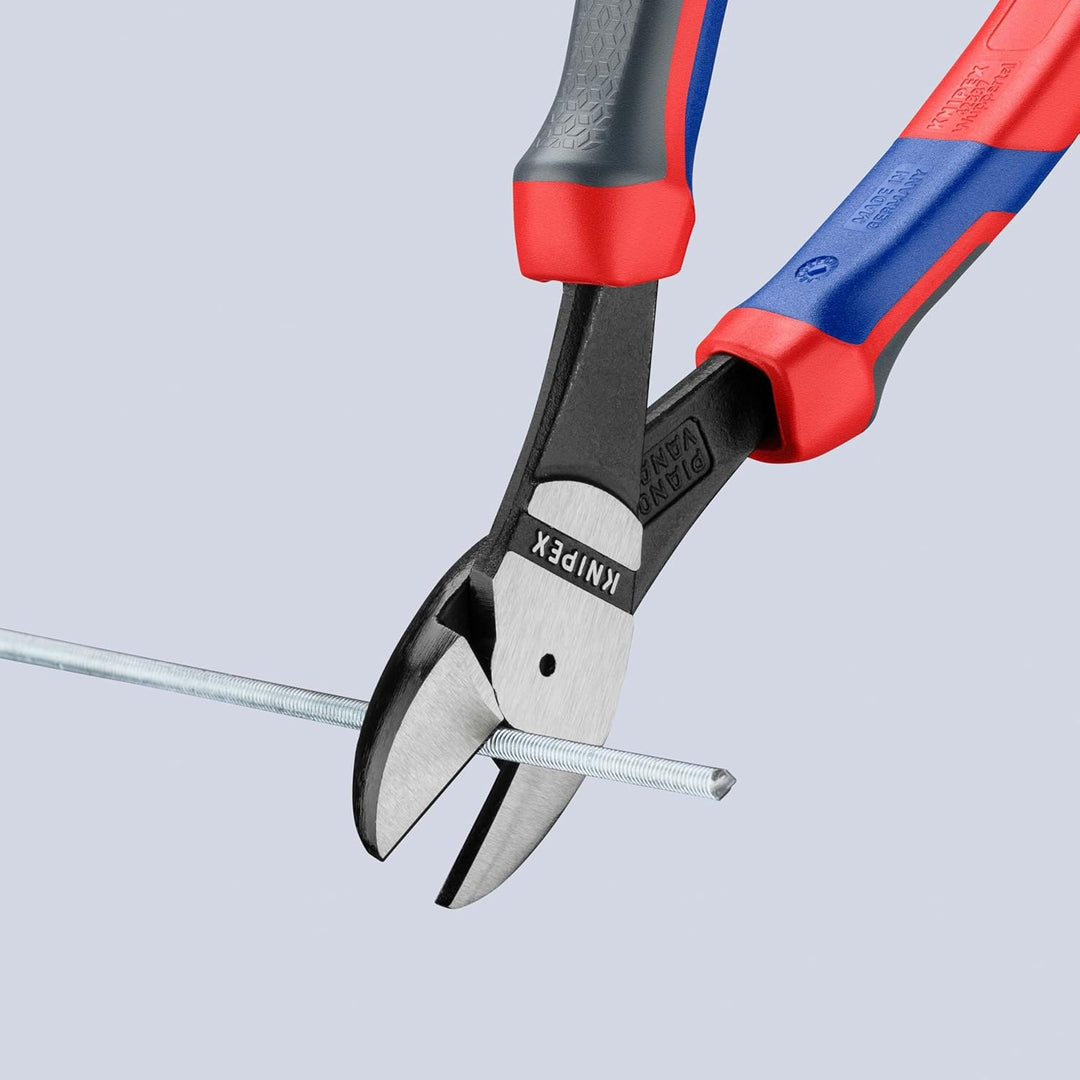 Knipex Kraft-Seitenschneider schwarz atramentiert, mit Mehrkomponenten-Hüllen 200 mm 74 02 200 atram
