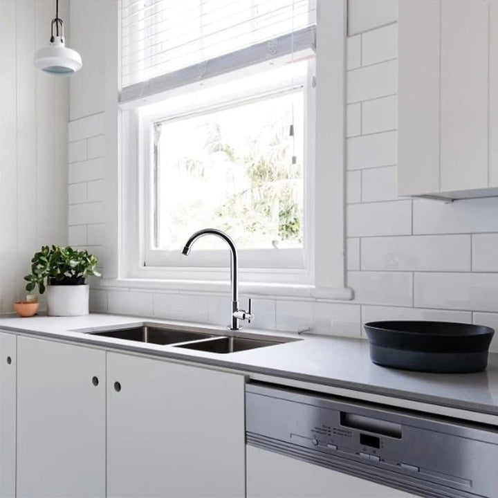 Edelstahl Waschtischarmatur, Küche Spültischarmatur, Wasserhahn Küche, Küchenarmatur aus Edelstahl,