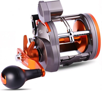 Sougayilang Angelrolle mit Schnurzähler, konventionelle Wasserwaage, Wind-Angelrolle C-Thunder LS II