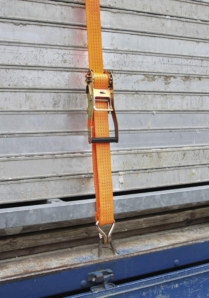 Kerbl 37160 Ratschenzurrgurt 2-teilig, 50 mm / 15 m, Zugkraft 4000 kg