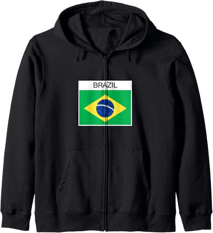 Brasilien Flagge - Kultur und Menschen Kapuzenjacke