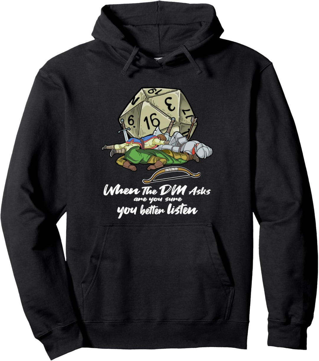 Retro Tabletop Gaming Product Fantasie D20 Würfel Pullover Hoodie