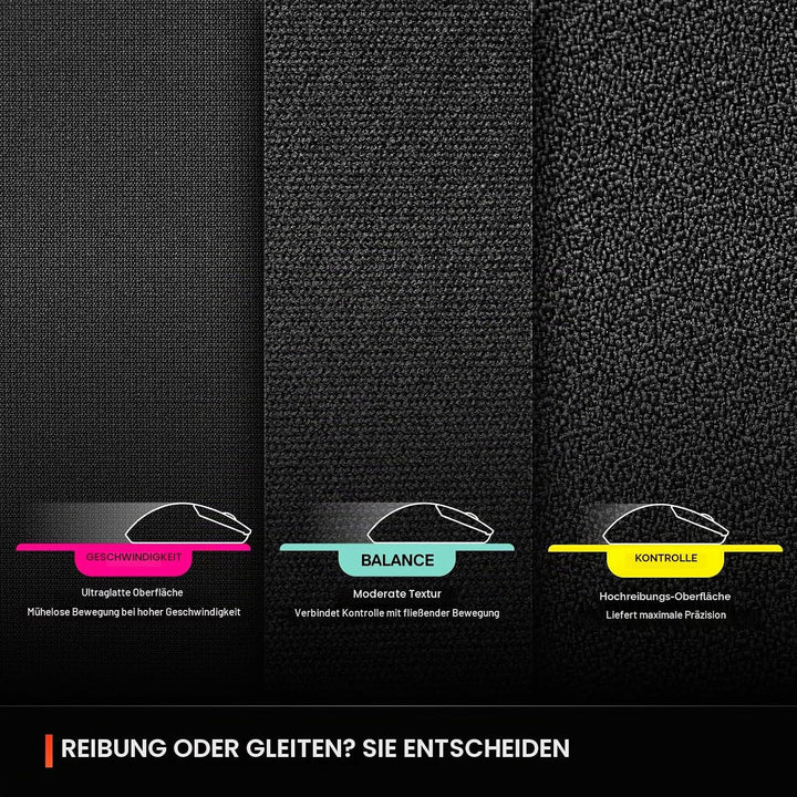 SteelSeries QcK L Performance Speed Gaming-Mauspad, extra Dichte für EIN sanftes Gleiten, Flache Kan