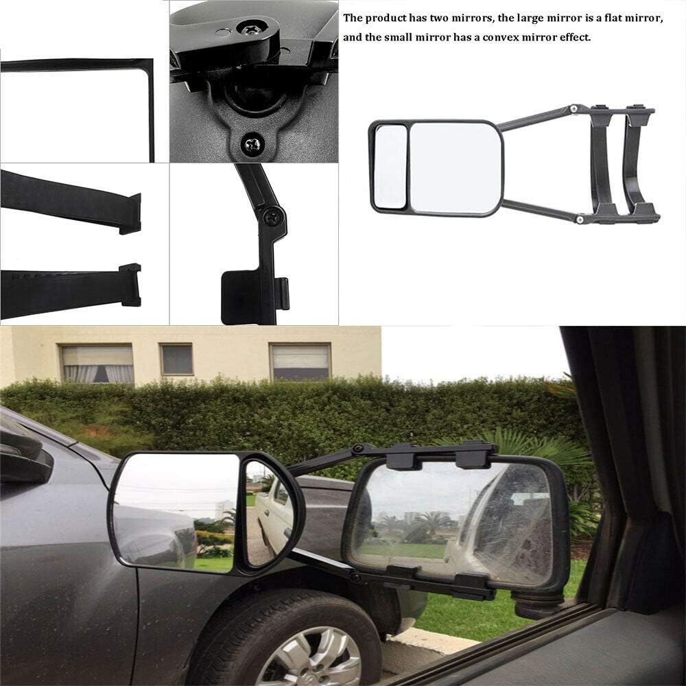 Baceyong Universal-Rückspiegel für Autos, Anhänger, Wohnwagen, verstellbar, breite Sicht, Anhänger,