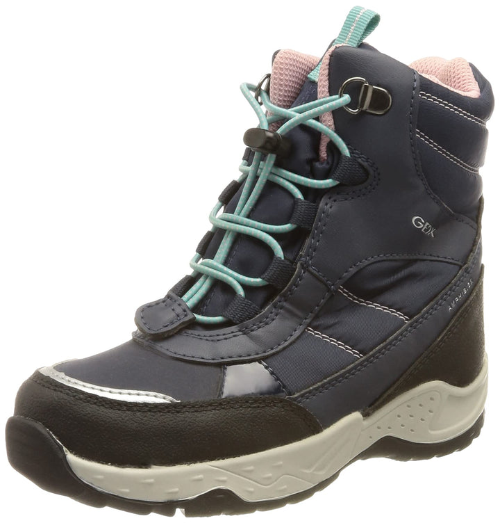 Geox Mädchen J Sentiero Girl B Ab Stiefeletten 24 EU Navy Aqua, 24 EU Navy Aqua
