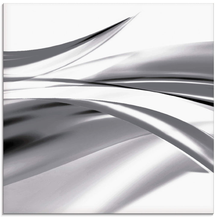 ARTland Glasbilder Wandbild Glas Bild einteilig 50x50 cm Quadratisch Moderne Kunst Abstrakt Modern R