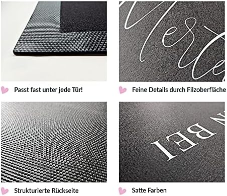 Fussmatte - Herzlich Willkommen wäre übertrieben - ironisch lustig Türmatte Fussabtreter Schmutzfang