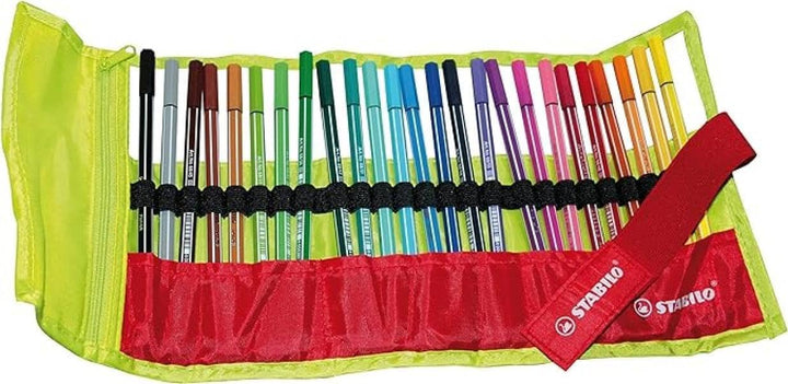 Premium-Filzstift - STABILO Pen 68 - 25er Rollerset - mit 25 verschiedenen Farben, 25er Rollerset