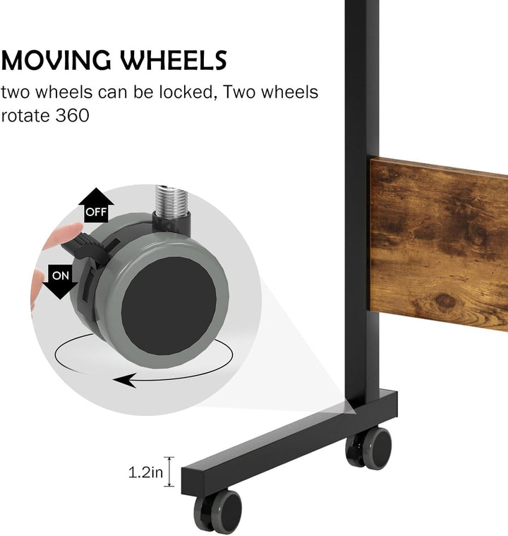 sogesfurniture höhenverstellbar Laptoptisch Computertisch mit Tablet Steckplatz, 80 * 40cm PC Tisch