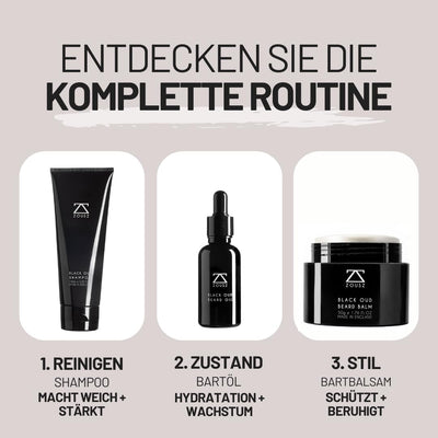ZOUSZ Black Oud Bartöl für Männer, Feuchtigkeitscreme und Spülung für den Bart, nicht fettendes äthe