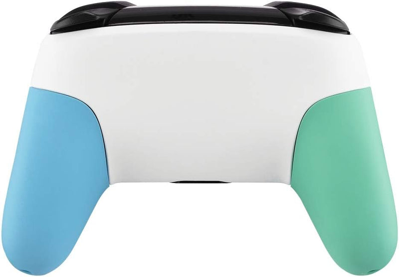 eXtremeRate Griff Hülle Set kompatibel mit Nintendo Switch Pro Controller, DIY-Ersatz Front Case/Bac
