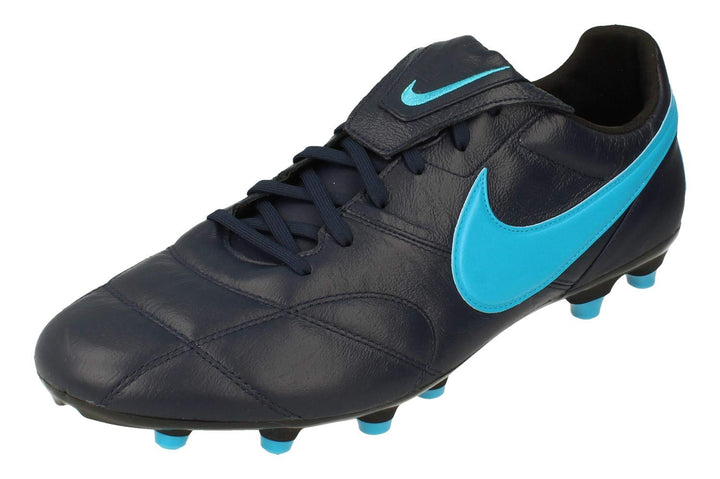 Nike Premier Ii Fg Unisex Football Shoe 40.5 EU Blau Obsidian Light Current Blue Black 440, 40.5 EU