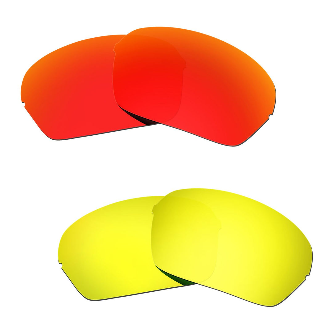HKUCO Plus Replacement Lenses For Oakley Half X 2 pair Combo Pack