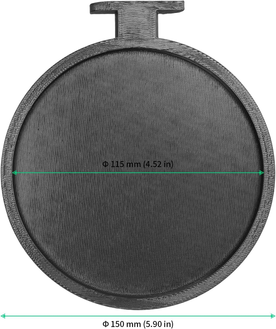 FUNSUEI 4 Stück Kunststoff Runde Pflanzenhalter Pflanzentabletts, Pflanzenring Ständer Set für Wand