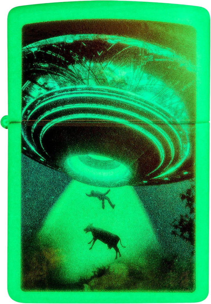 Zippo Feuerzeug, leuchtet im Dunkeln, UFO, eine Box One Box Leuchtet im Dunkeln., One Box Leuchtet i