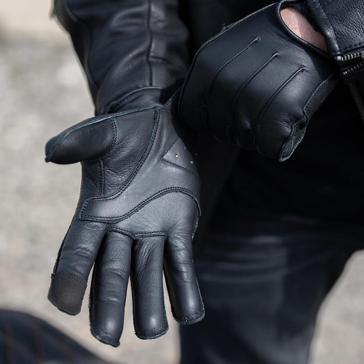 Mycl Turell Motorradhandschuhe Easy Rider - Motorrad Handschuhe Herr - Echtleder - Handschuhe Herren