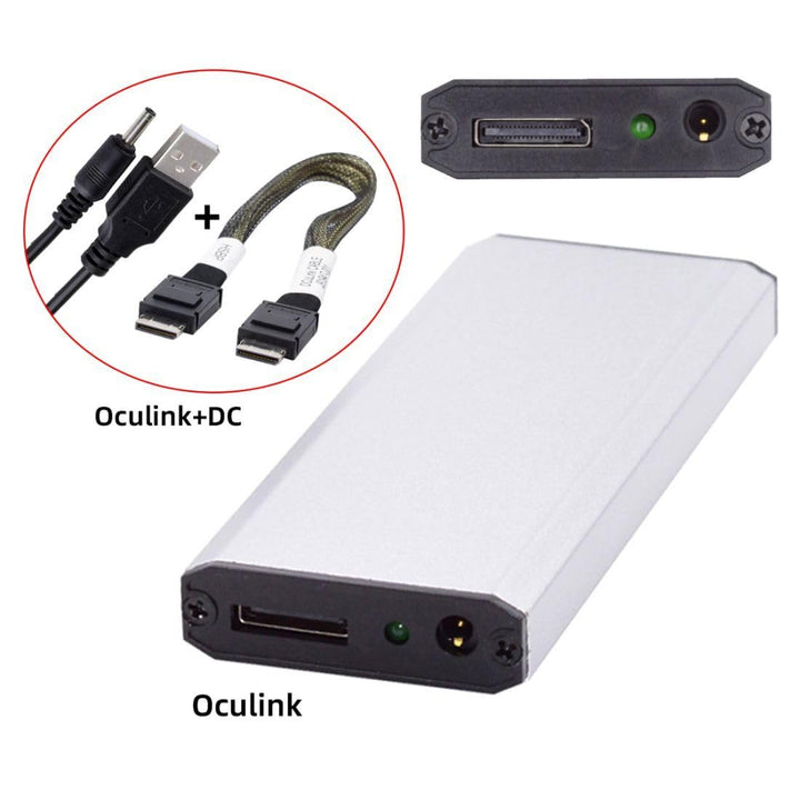 chenyang M.2 NVME/AHCI PCIe SSD zu Oculink SFF-8612 SFF-8611 Festplattengehäuse Konverteradapter mit