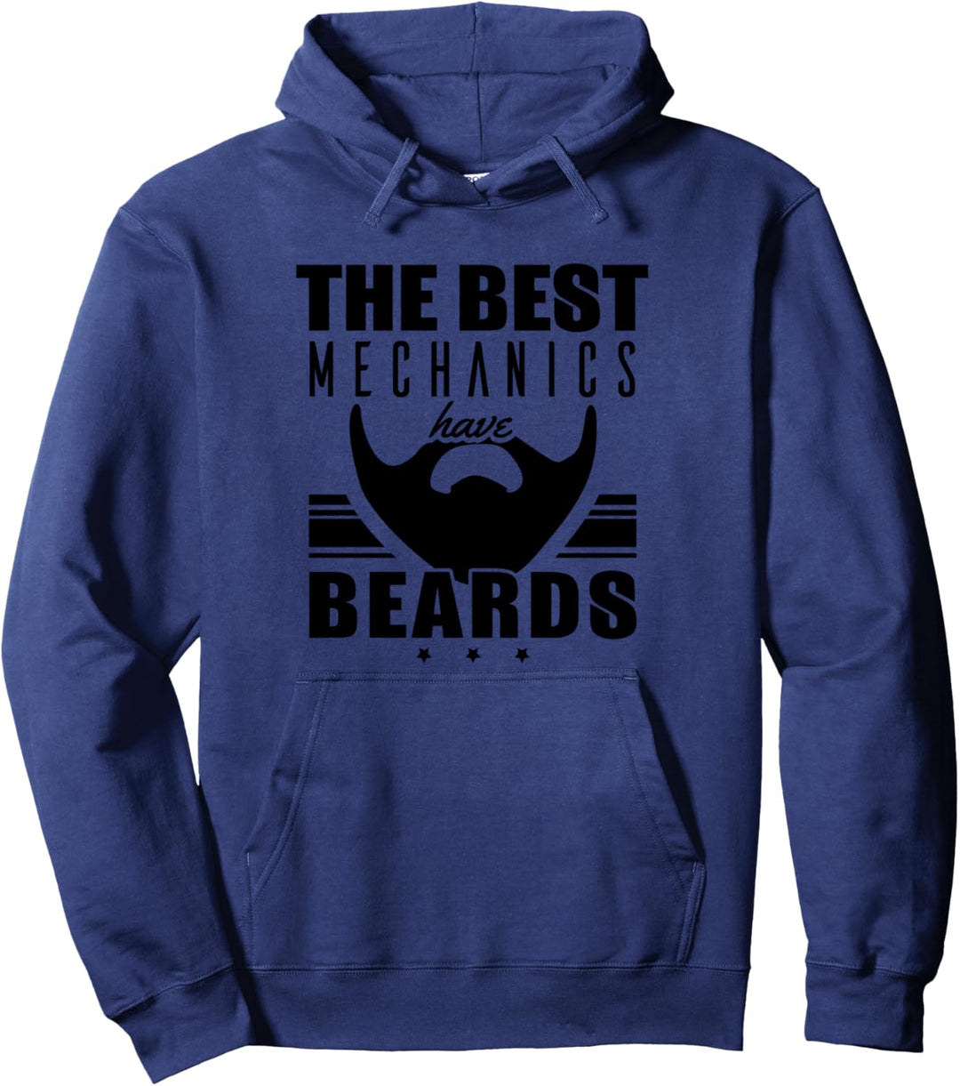 Die besten Mechaniker haben Bärte - Lustiger Mechaniker Pullover Hoodie