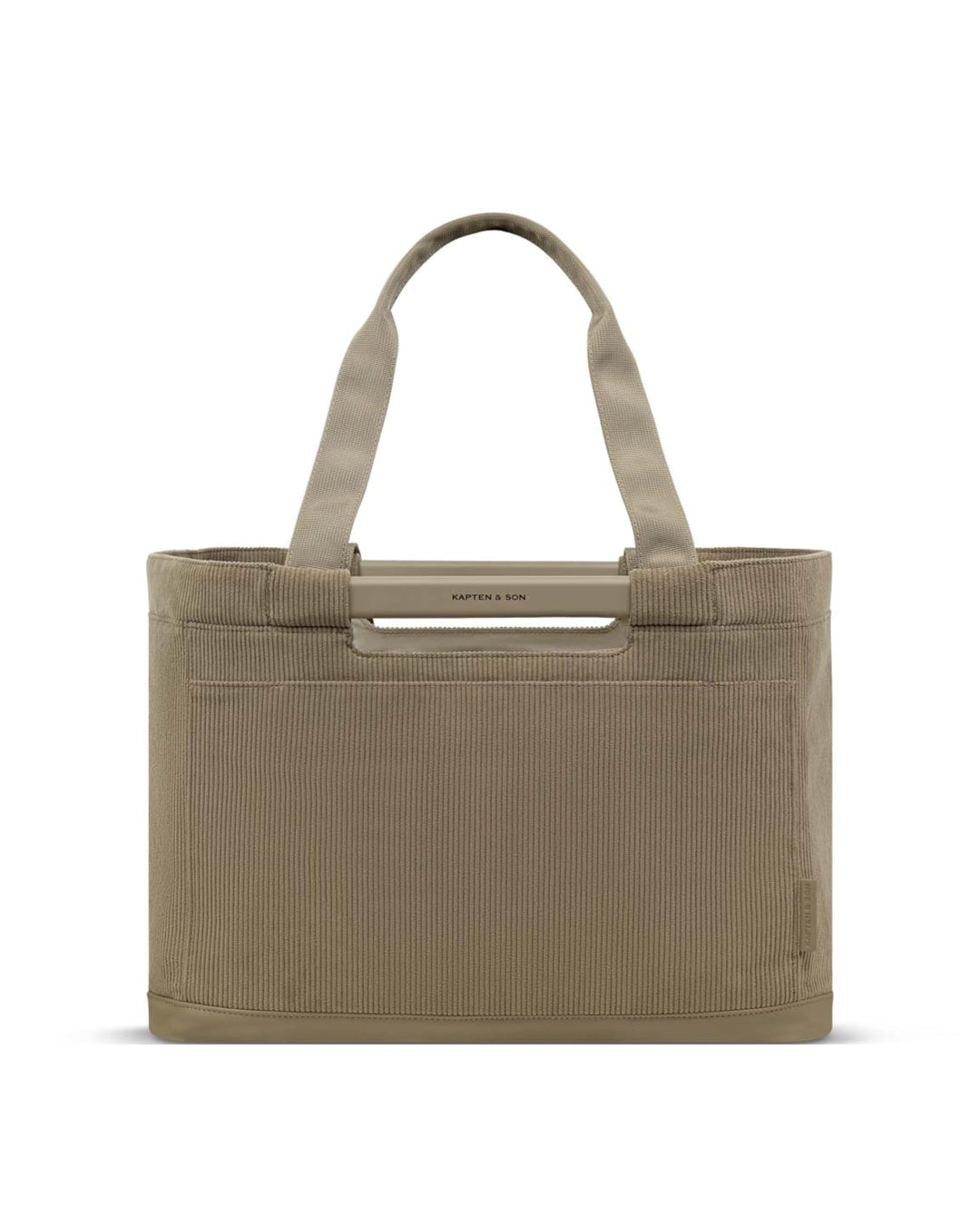 Kapten & Son Vaasa Einkaufskorb faltbar Cord Dusty Khaki 25 L | Korb Kord Grün | Inklusive Einkaufsw