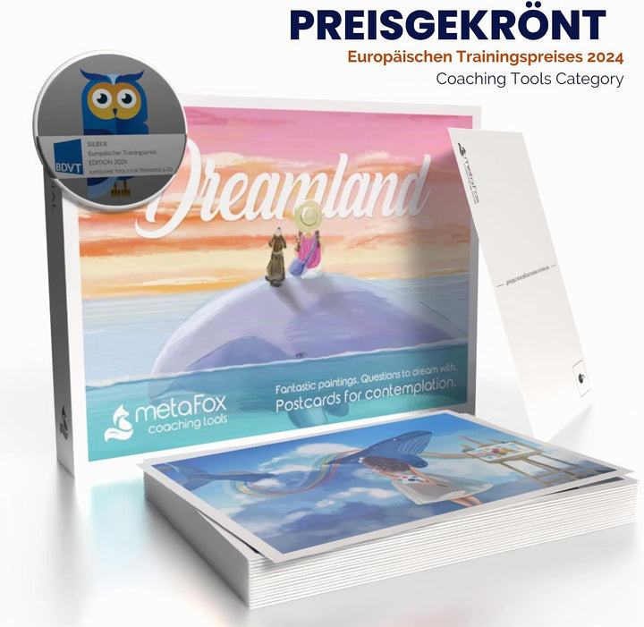 metaFox Dreamland - Inspirational Postcards Pack for Coaching &amp; Self-Reflection Englisch, Englisch
