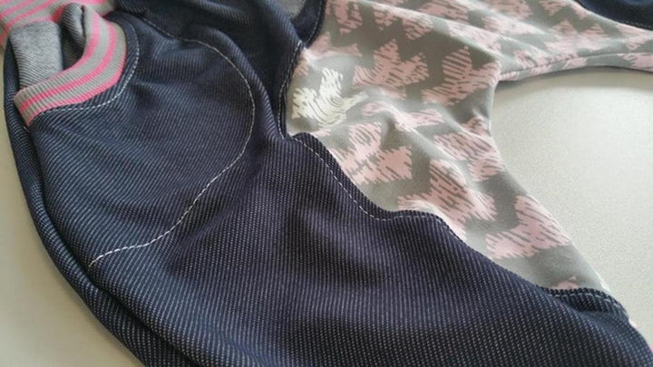 Atelier MiaMia - Pumphose Baby Kind von 56-92 Designer Babyhose Limitiert !! Mitwachshose - 68